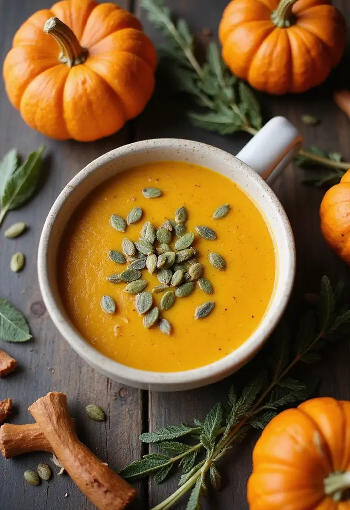 30 Gluten Free Dairy Free Soup Recipes to Warm You Up - 17. Pumpkin Sage Soup