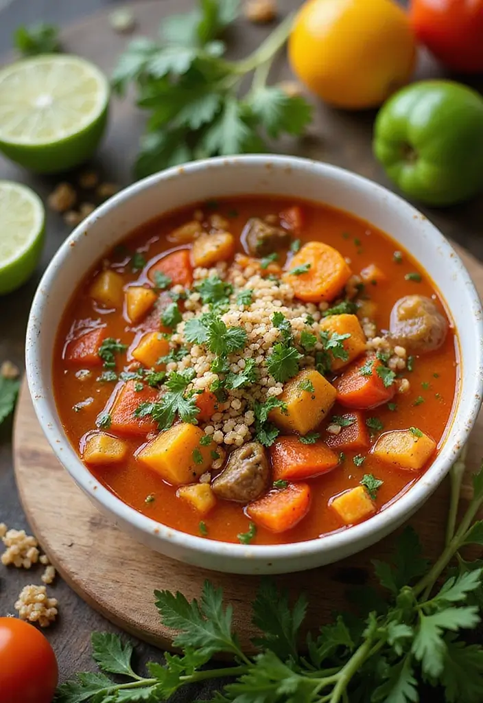 30 Gluten Free Dairy Free Soup Recipes to Warm You Up - 27. Vegetable Quinoa Soup