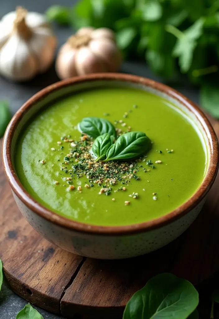 30 Gluten Free Dairy Free Soup Recipes to Warm You Up - 28. Garlic Spinach Soup