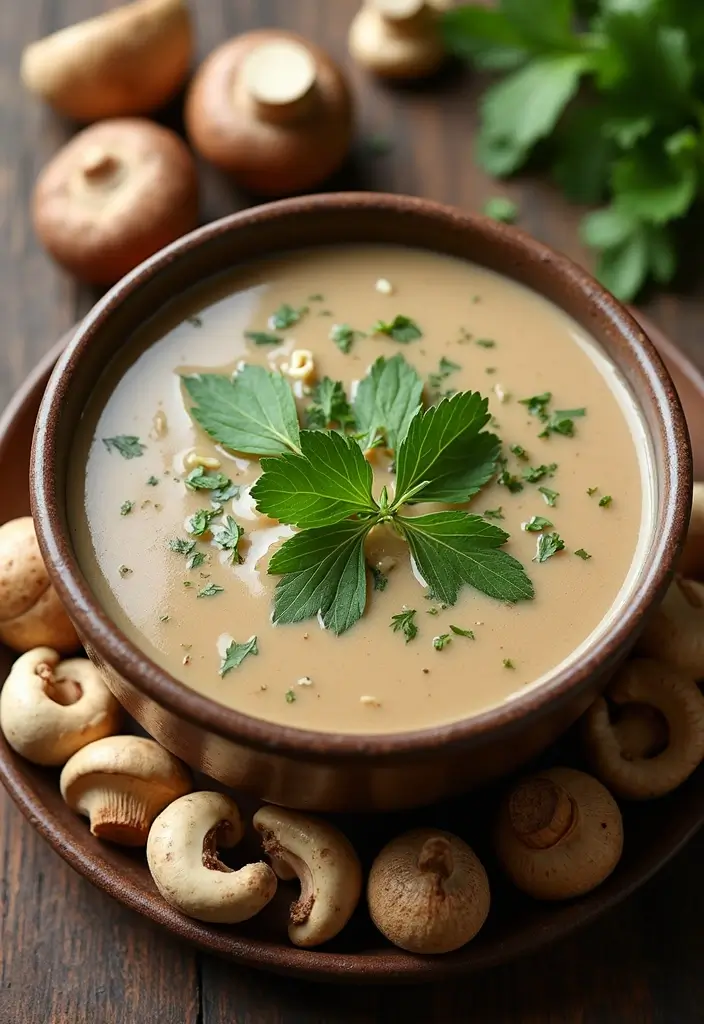 30 Gluten Free Dairy Free Soup Recipes to Warm You Up - 4. Creamy Vegan Mushroom Soup