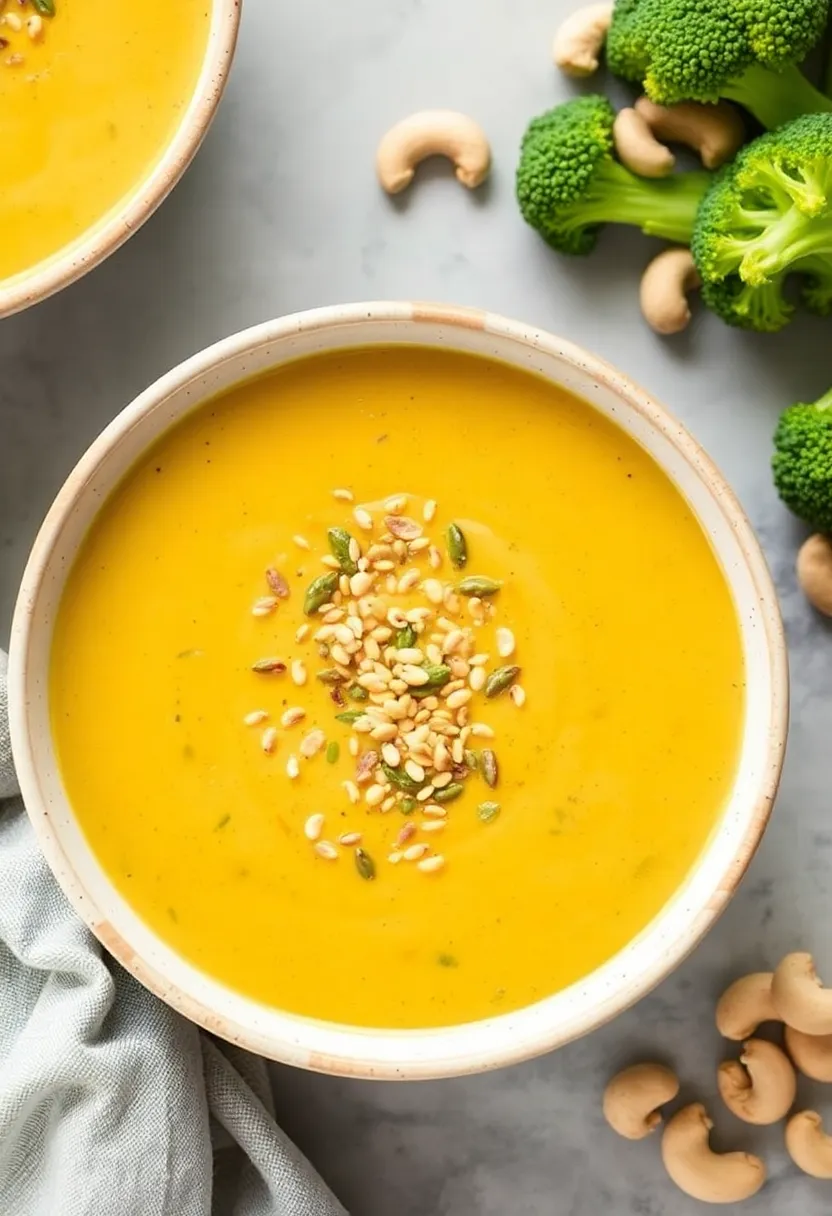 30 Gluten Free Dairy Free Soup Recipes to Warm You Up - 8. Vegan Broccoli Cheddar Soup