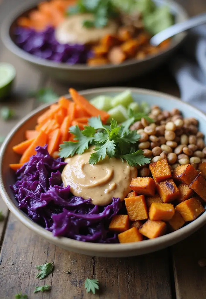 30 Gluten Free Dairy Free Soy Free Recipes for Sensitive Stomachs - 17. Thai Peanut Sweet Potato Buddha Bowl