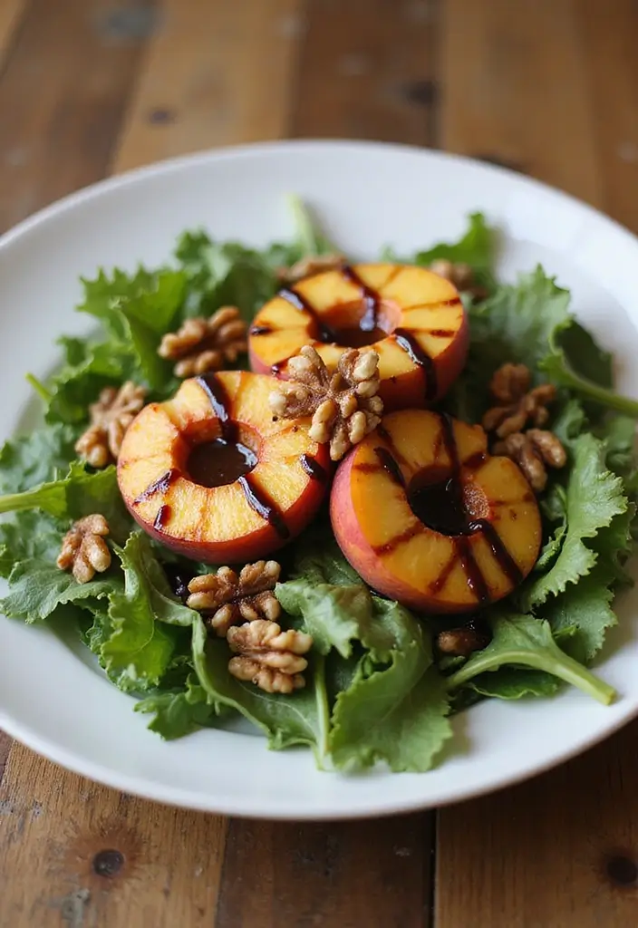 30 Gluten Free Dairy Free Soy Free Recipes for Sensitive Stomachs - 19. Grilled Peach and Arugula Salad