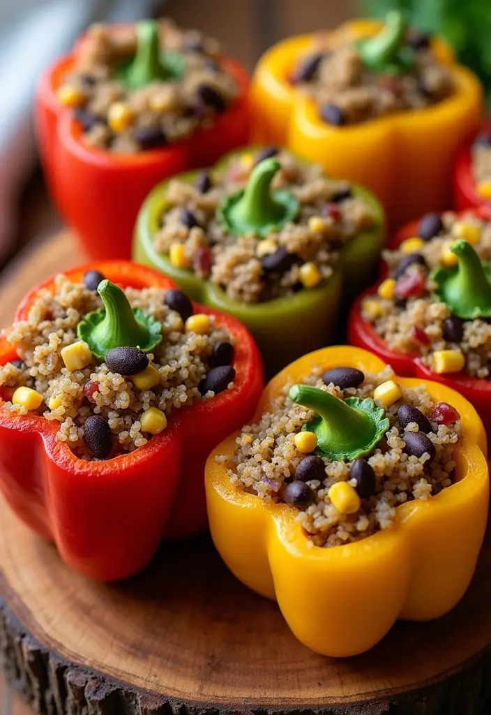 30 Gluten Free Dairy Free Soy Free Recipes for Sensitive Stomachs - 25. Veggie-Loaded Quinoa Stuffed Peppers