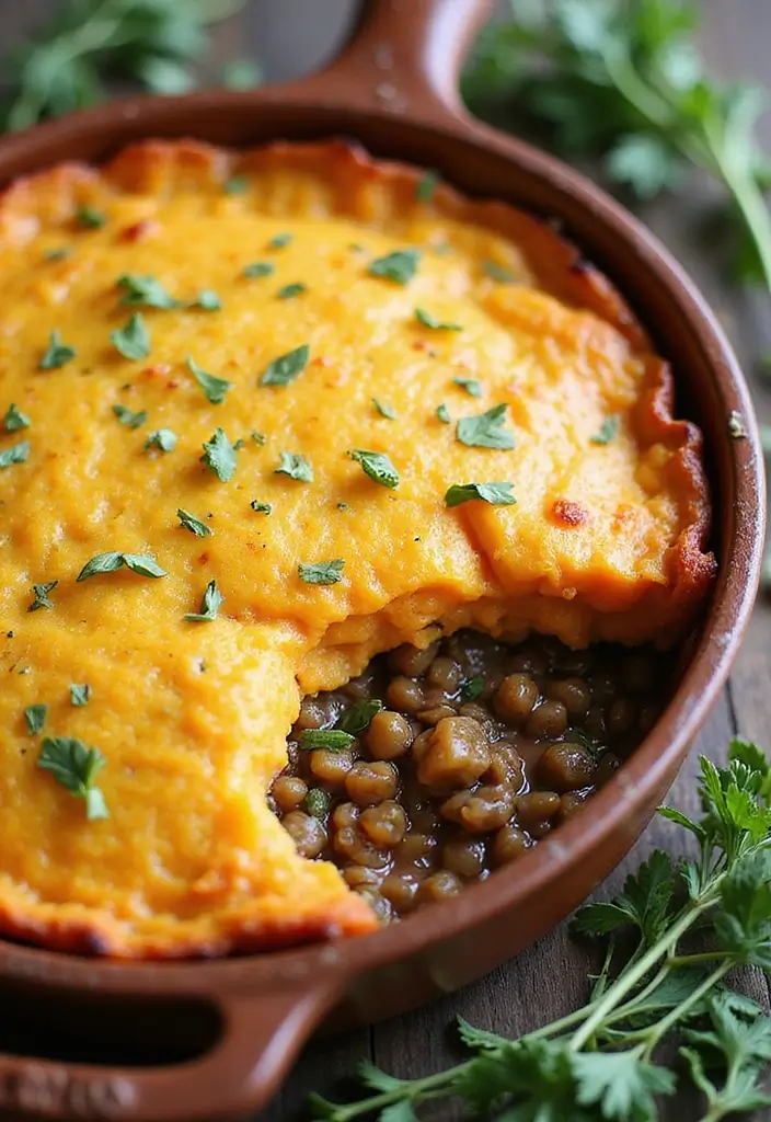 30 Gluten Free Dairy Free Soy Free Recipes for Sensitive Stomachs - 28. Vegetable Lentil Shepherd’s Pie