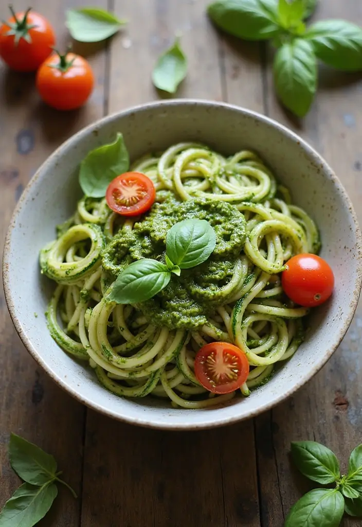 30 Gluten Free Dairy Free Soy Free Recipes for Sensitive Stomachs - 3. Zucchini Noodles with Pesto