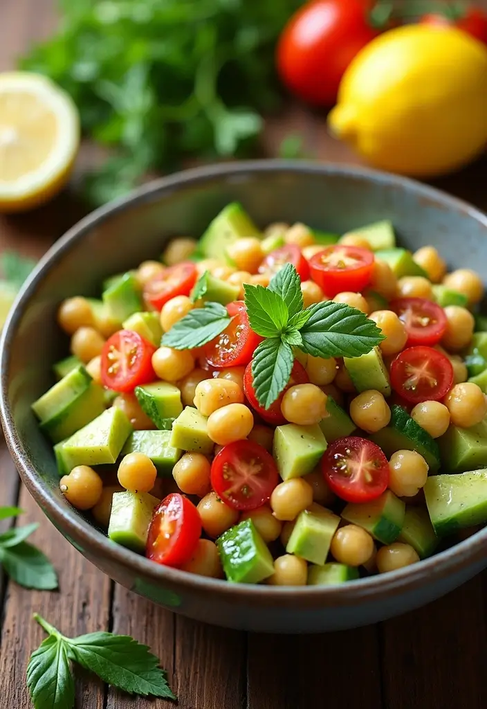 30 Gluten Free Dairy Free Soy Free Recipes for Sensitive Stomachs - 5. Chickpea Salad with Lemon Vinaigrette