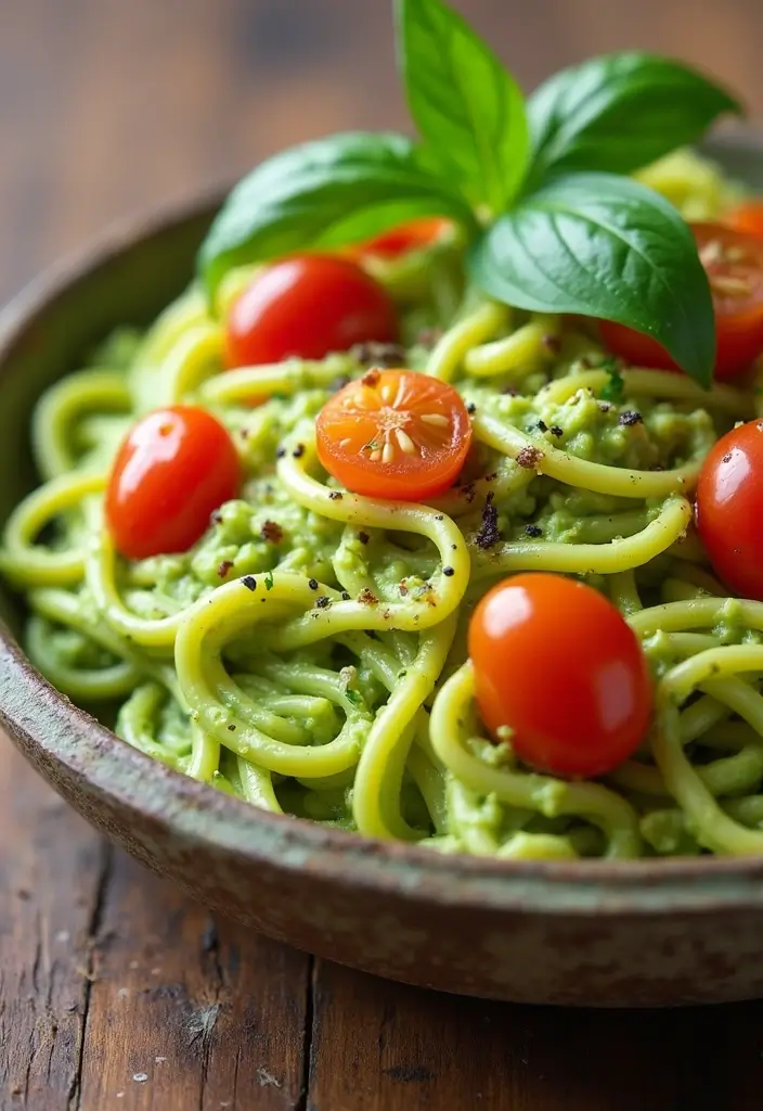 30 Gluten Free Dairy Free Vegan Recipes Packed with Flavor - 1. Creamy Avocado Pasta