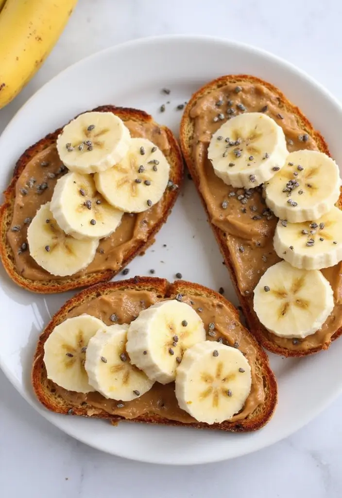 30 Gluten Free Dairy Free Vegan Recipes Packed with Flavor - 14. Almond Butter Banana Toast