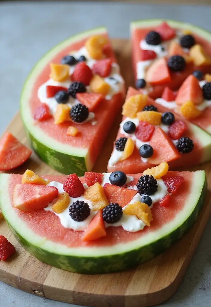 30 Gluten Free Dairy Free Vegan Recipes Packed with Flavor - 20. Watermelon Pizza