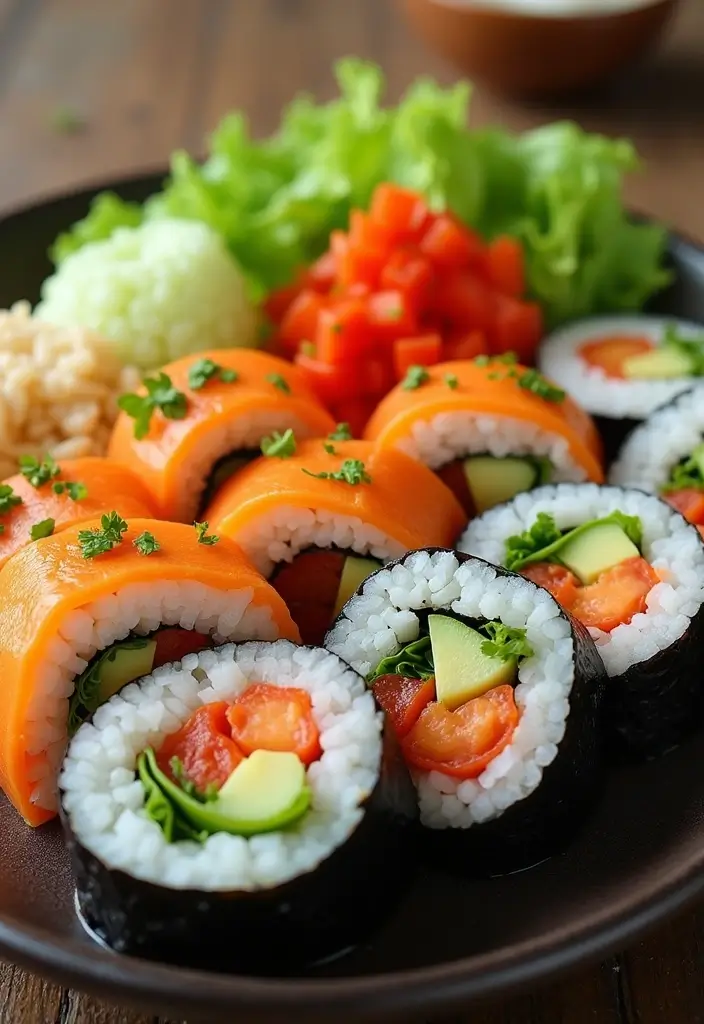 30 Gluten Free Dairy Free Vegan Recipes Packed with Flavor - 23. Veggie Sushi Rolls
