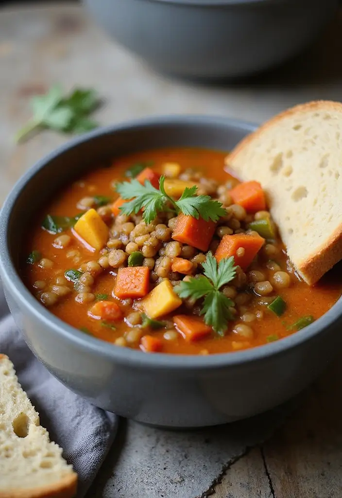 30 Gluten Free Dairy Free Vegan Recipes Packed with Flavor - 27. Vegetable Lentil Soup