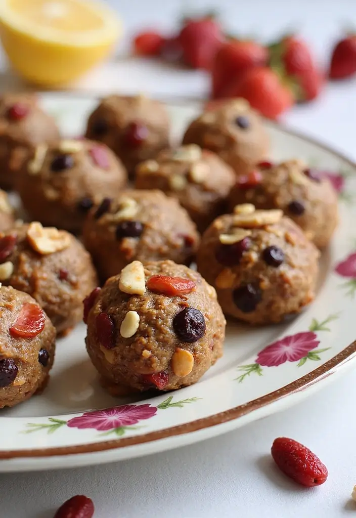30 Gluten Free Dairy Free Vegan Recipes Packed with Flavor - 7. Fruit & Nut Energy Bites