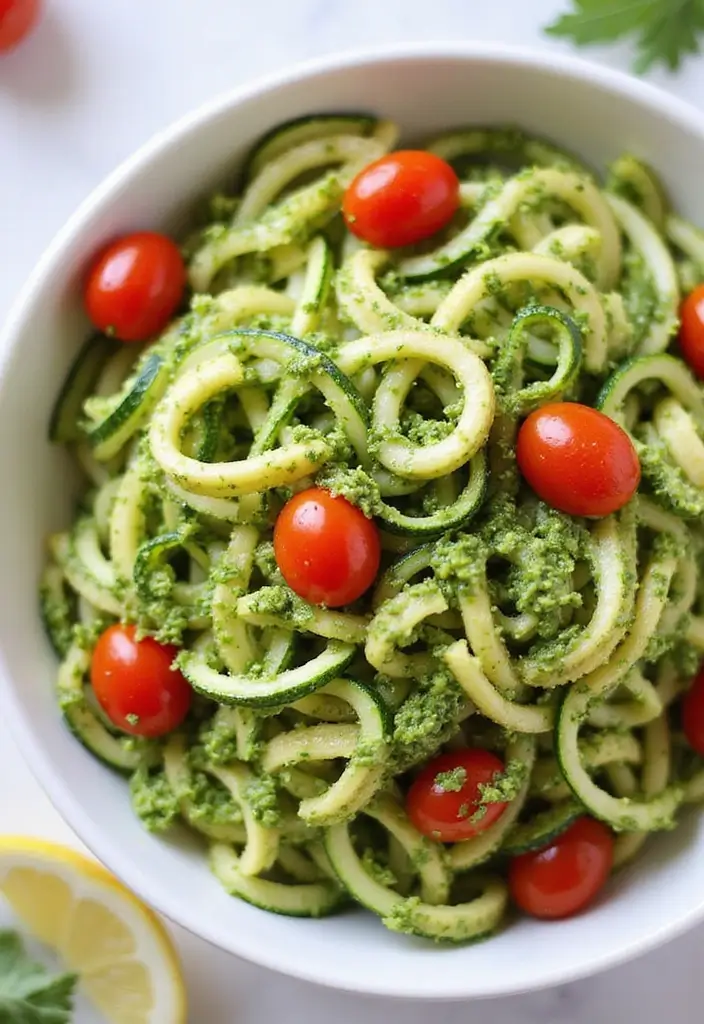 30 Gluten Nut Dairy Free Recipes Perfect for Allergy-Friendly Meals - 10. Zucchini Noodles with Pesto