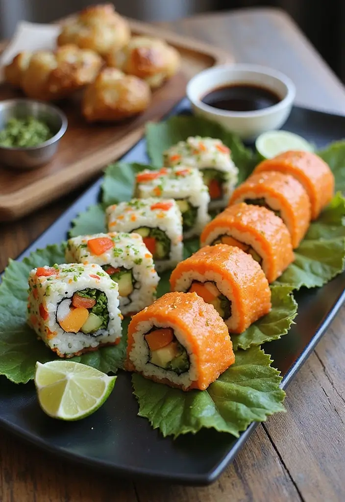 30 Gluten Nut Dairy Free Recipes Perfect for Allergy-Friendly Meals - 15. Veggie Sushi Rolls