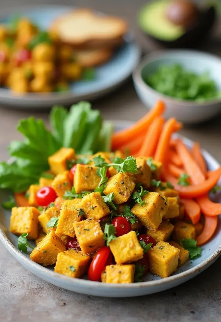 30 Gluten and Dairy Free Breakfast Recipes to Start Your Day Right - 12. Savory Tofu Scramble