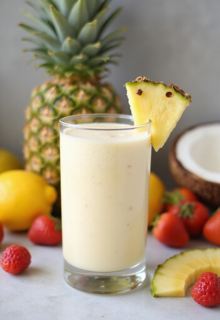 30 Gluten and Dairy Free Breakfast Recipes to Start Your Day Right - 14. Pineapple Coconut Smoothie