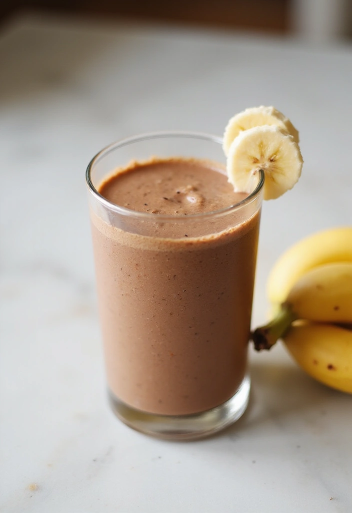 30 Gluten and Dairy Free Breakfast Recipes to Start Your Day Right - 27. Chocolate Banana Smoothie