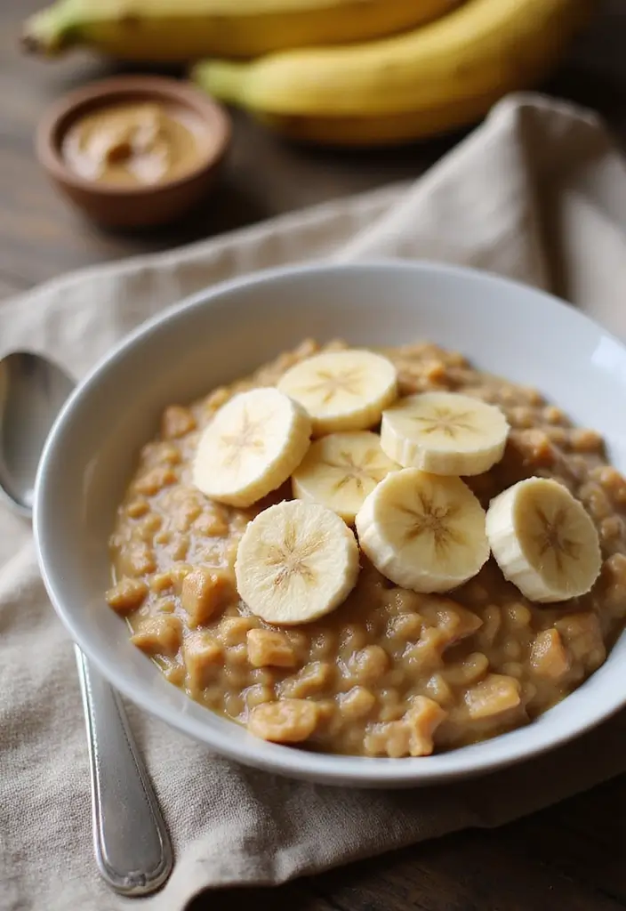 30 Gluten and Dairy Free Breakfast Recipes to Start Your Day Right - 6. Peanut Butter Banana Oatmeal