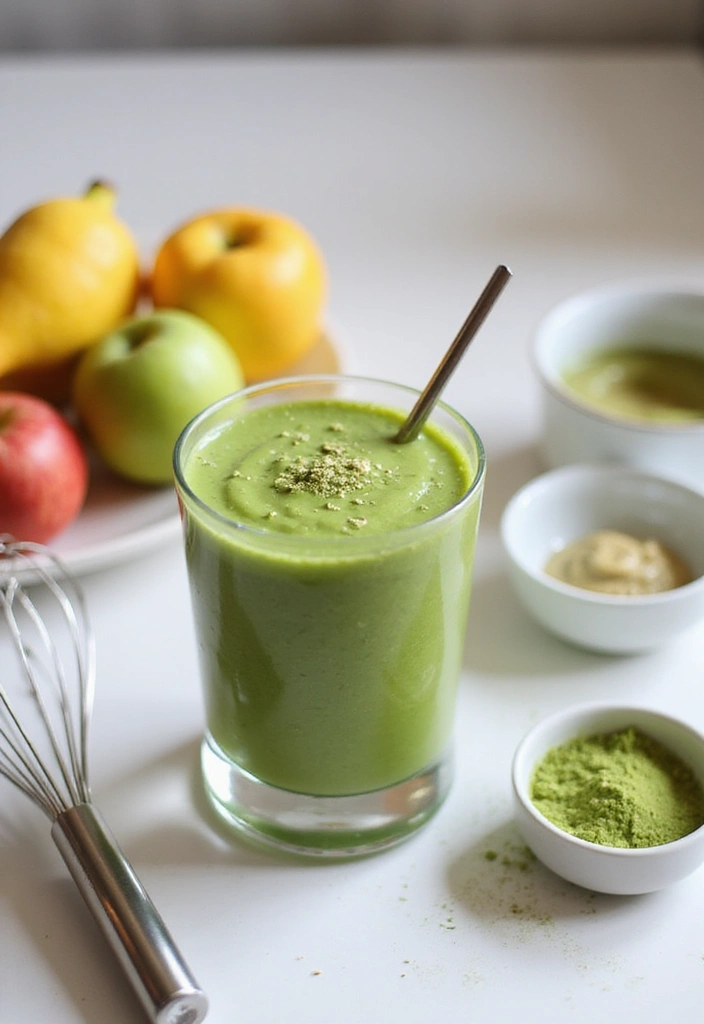 30 Gluten and Dairy Free Breakfast Recipes to Start Your Day Right - 8. Matcha Almond Butter Smoothie