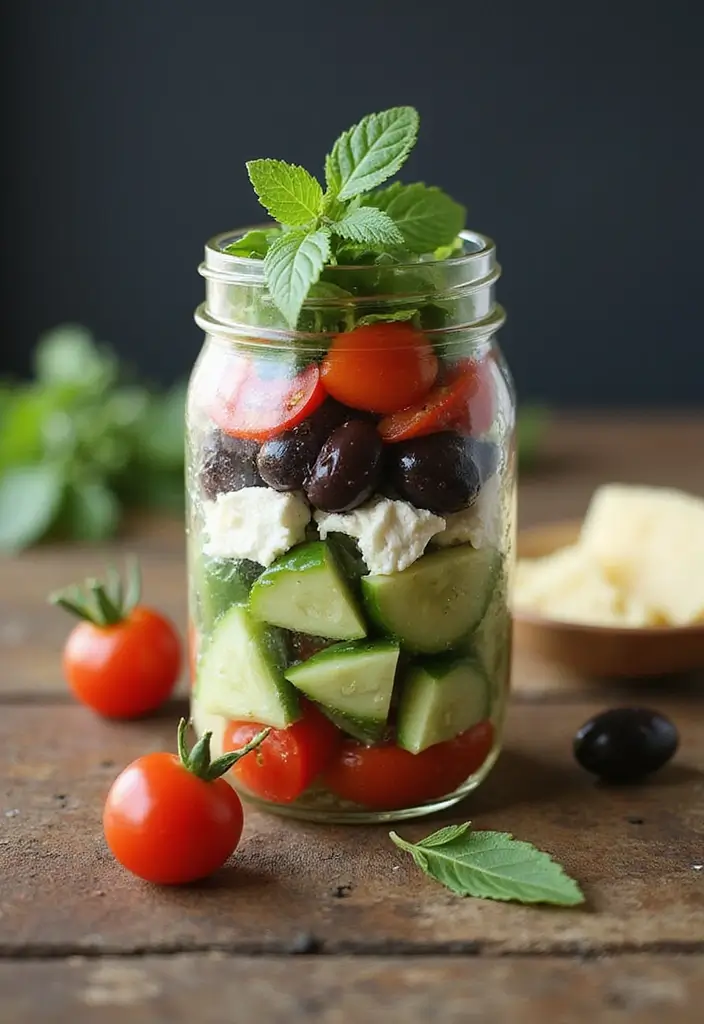 30 Gluten and Dairy Free Lunch Recipes That Travel Well - 16. Greek Salad with Lemon Dressing