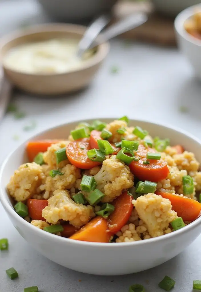 30 Gluten and Dairy Free Lunch Recipes That Travel Well - 8. Cauliflower Rice Stir-Fry