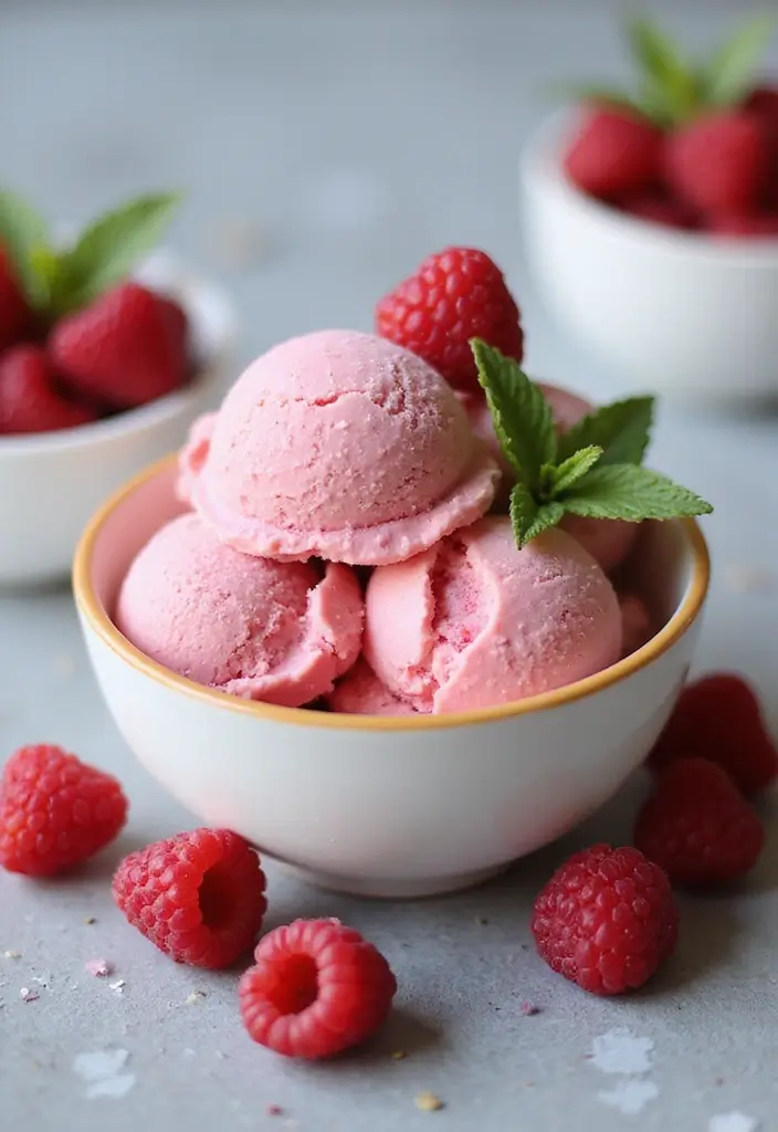30 Homemade Ice Cream Recipes That Are 100% Dairy Free - 20. Raspberry Coconut Ice Cream