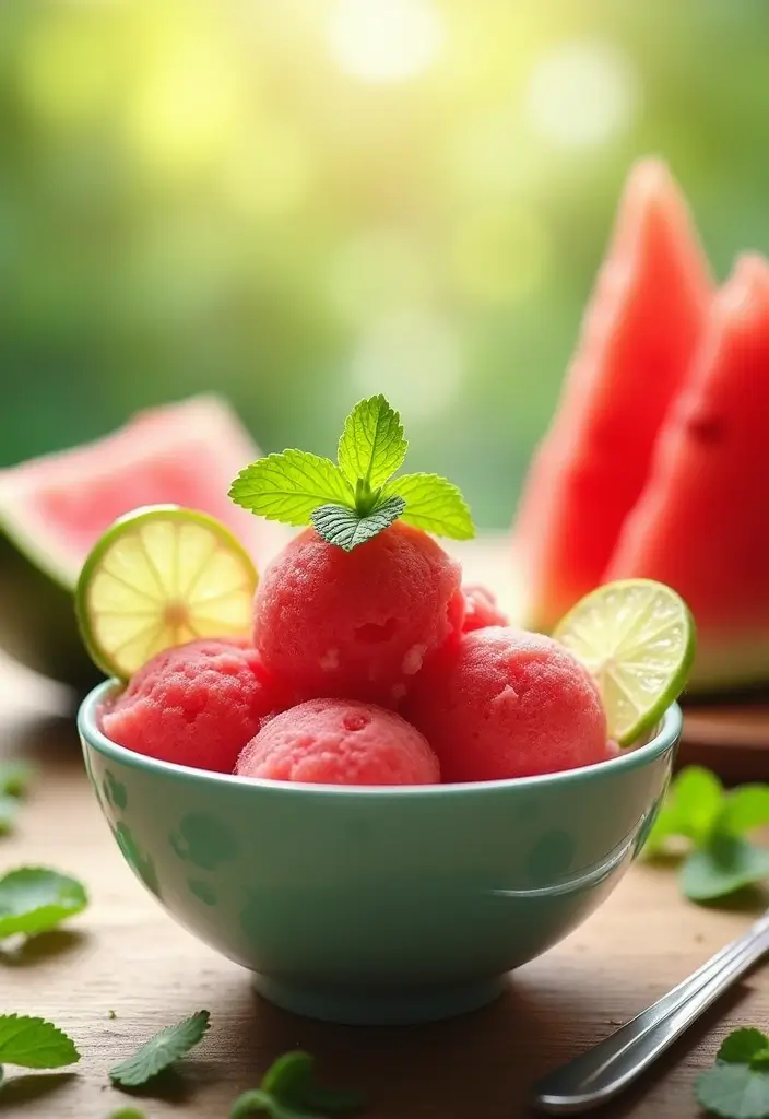 30 Homemade Ice Cream Recipes That Are 100% Dairy Free - 21. Watermelon Sorbet