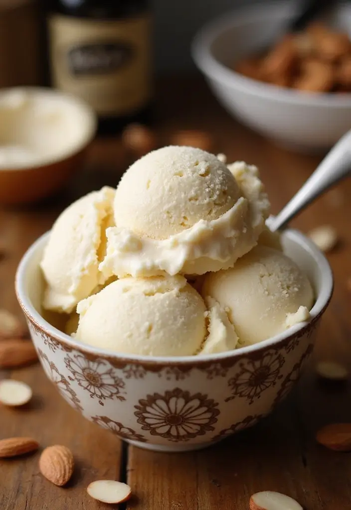30 Homemade Ice Cream Recipes That Are 100% Dairy Free - 24. Vanilla Almond Ice Cream
