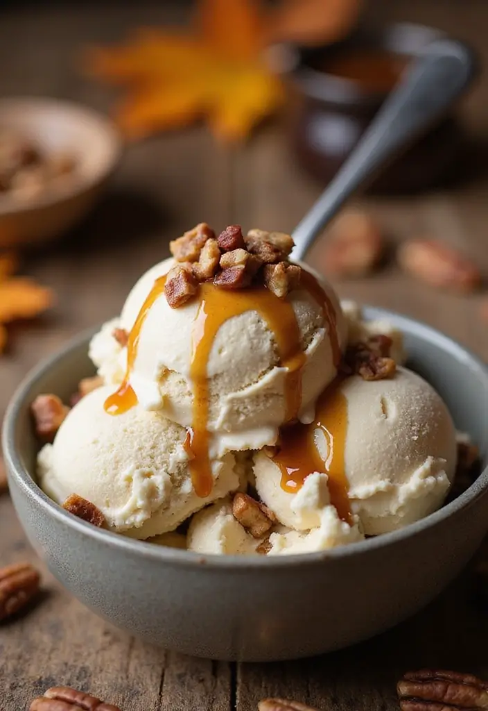 30 Homemade Ice Cream Recipes That Are 100% Dairy Free - 28. Maple Pecan Ice Cream