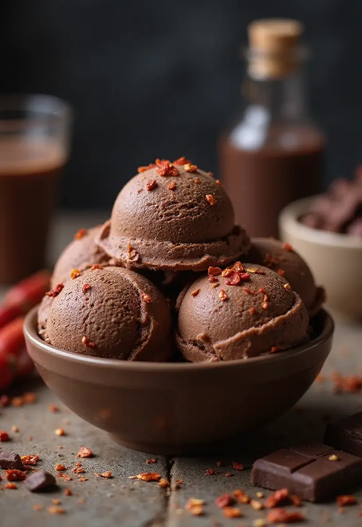 30 Homemade Ice Cream Recipes That Are 100% Dairy Free - 29. Spicy Chocolate Ice Cream