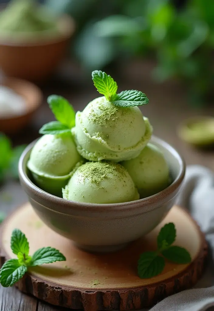 30 Homemade Ice Cream Recipes That Are 100% Dairy Free - 6. Matcha Coconut Ice Cream