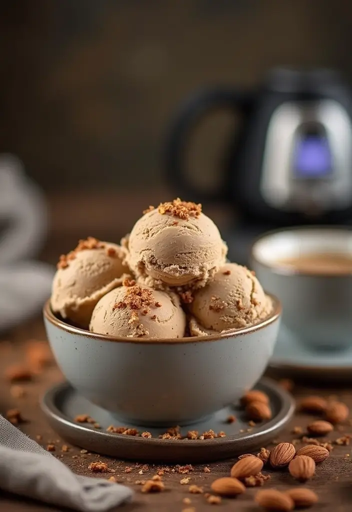 30 Homemade Ice Cream Recipes That Are 100% Dairy Free - 8. Coffee Almond Ice Cream