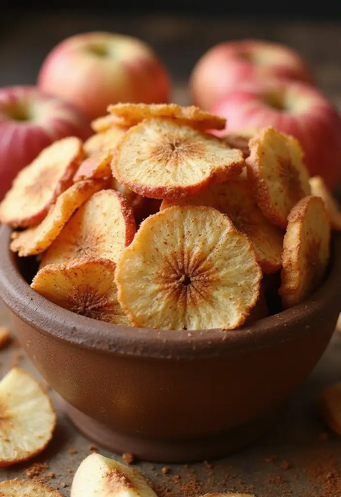 30 Keto Dairy Free Recipes You’ll Want in Your Weekly Menu - 21. Spiced Apple Chips