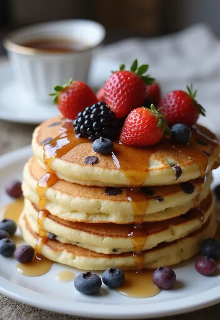 30 Keto Dairy Free Recipes You’ll Want in Your Weekly Menu - 27. Dairy-Free Chocolate Chip Pancakes