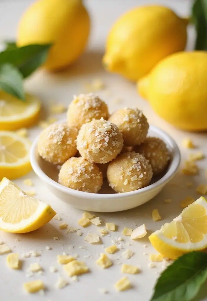 30 Keto Dairy Free Recipes You’ll Want in Your Weekly Menu - 4. Lemon Coconut Energy Bites