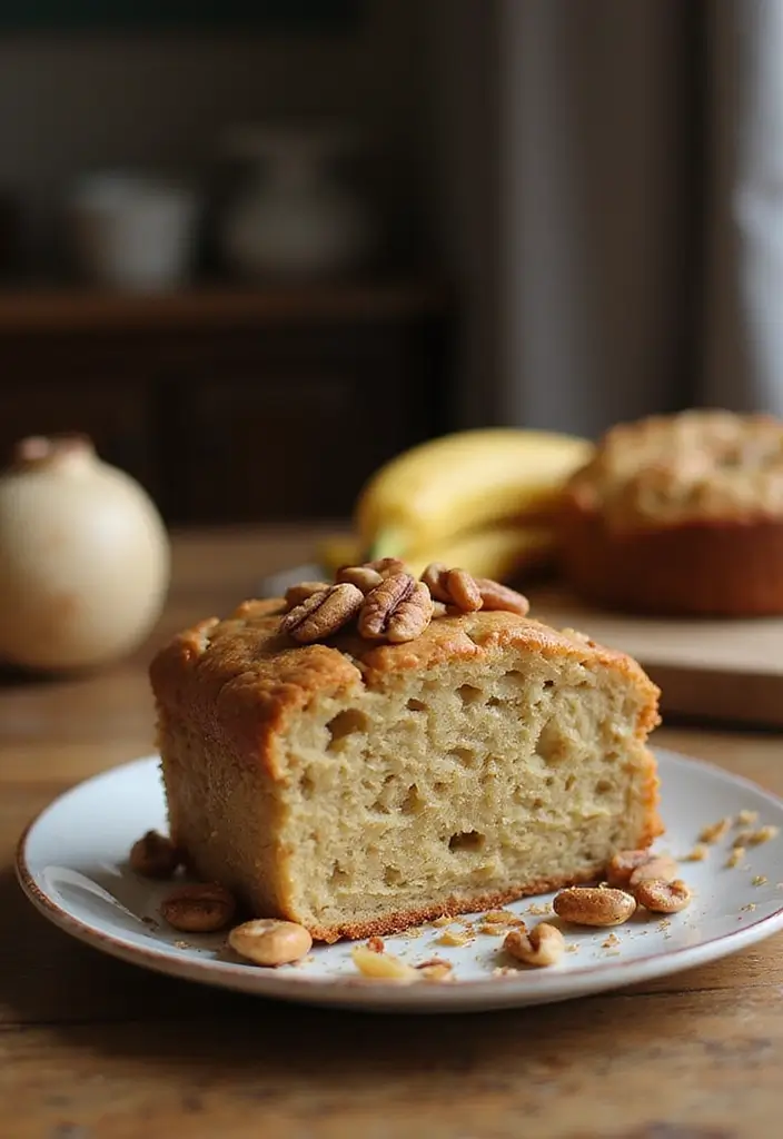 30 Moist & Fluffy Gluten Free Dairy Free Cake Recipes - 17. Nutty Banana Cake