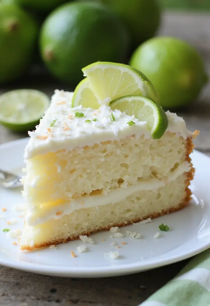 30 Moist & Fluffy Gluten Free Dairy Free Cake Recipes - 20. Coconut Lime Cake