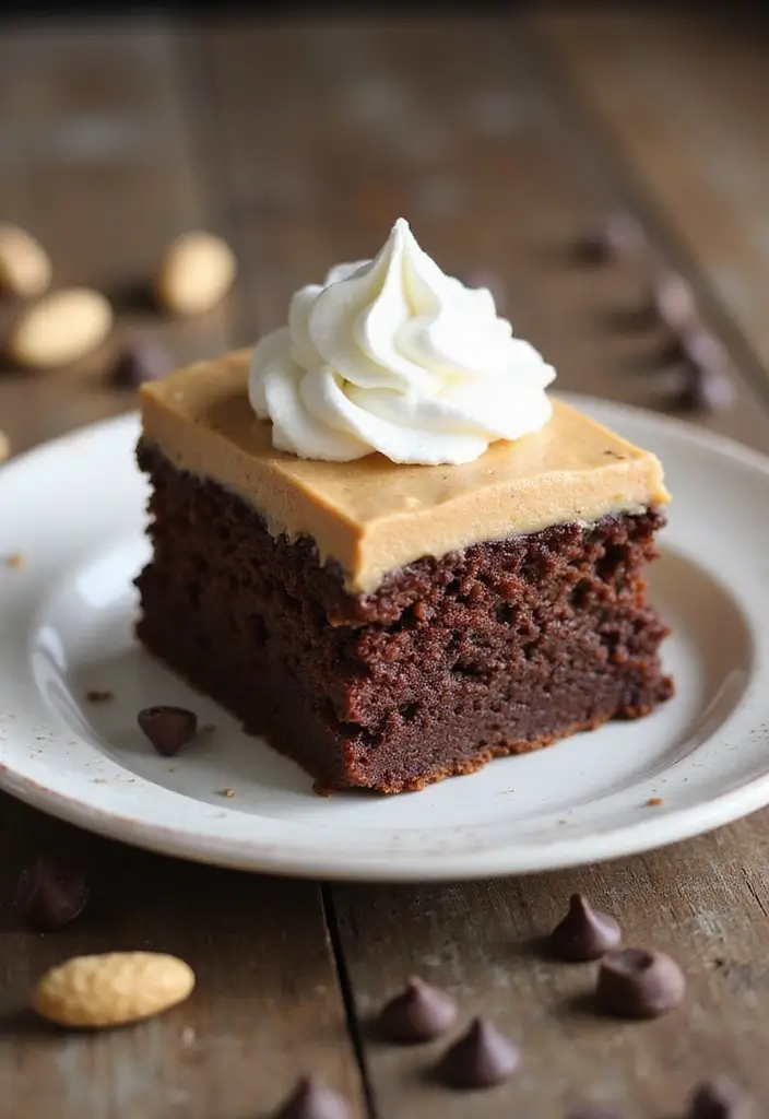 30 Moist & Fluffy Gluten Free Dairy Free Cake Recipes - 23. Peanut Butter Chocolate Cake