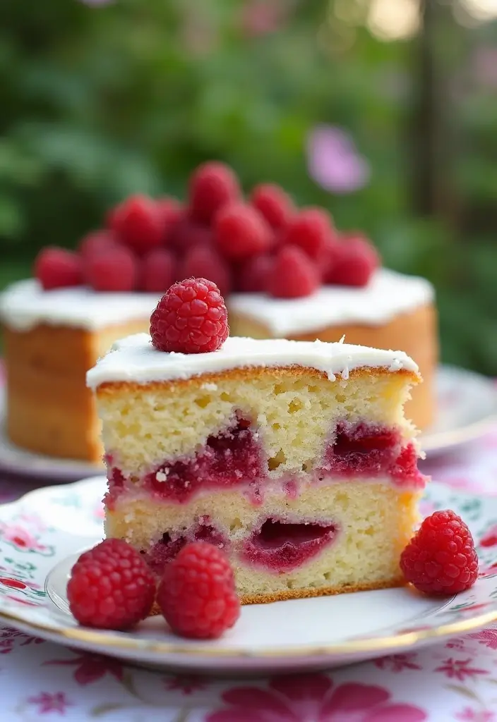 30 Moist & Fluffy Gluten Free Dairy Free Cake Recipes - 9. Raspberry Almond Cake