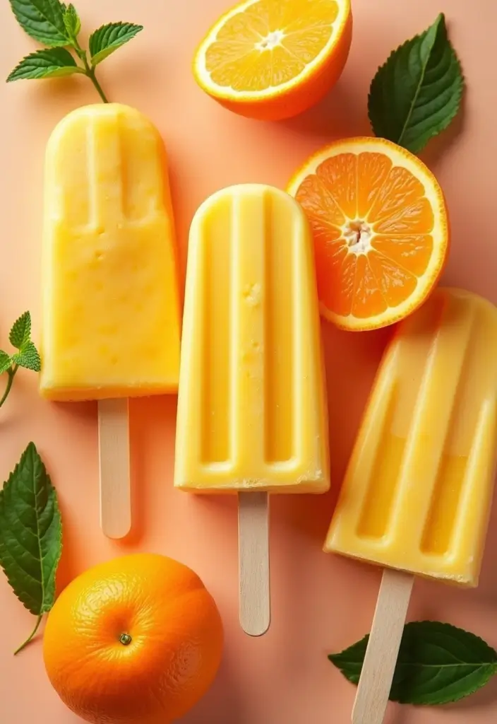 30 Must-Try Vegan Dairy Free Recipes for Every Meal - 17. Vegan Orange Creamsicle Popsicles