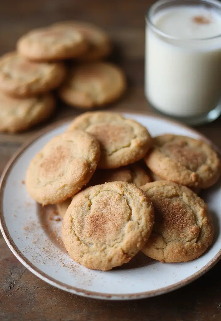 30 Must-Try Vegan Dairy Free Recipes for Every Meal - 20. Vegan Snickerdoodle Cookies