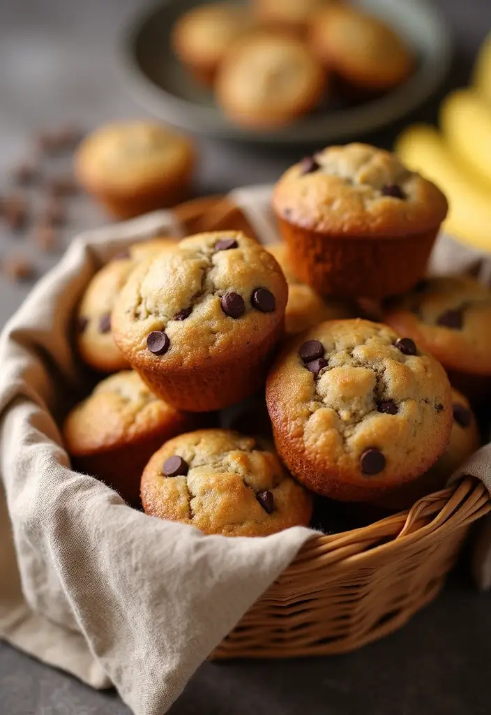 30 Must-Try Vegan Dairy Free Recipes for Every Meal - 27. Vegan Chocolate Chip Banana Muffins