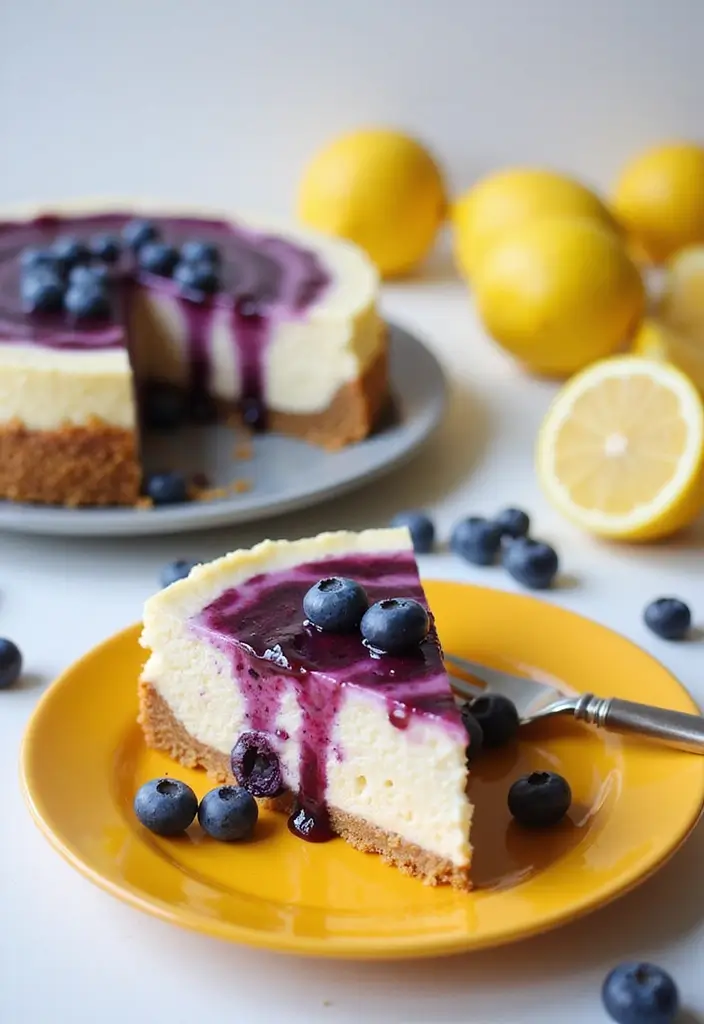 30 Must-Try Vegan Dairy Free Recipes for Every Meal - 4. Vegan Lemon Blueberry Cheesecake