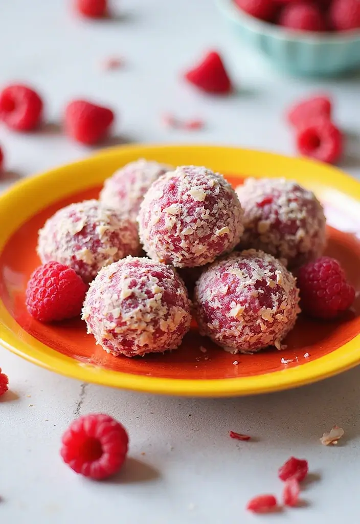 30 Must-Try Vegan Dairy Free Recipes for Every Meal - 8. Raspberry Coconut Energy Balls