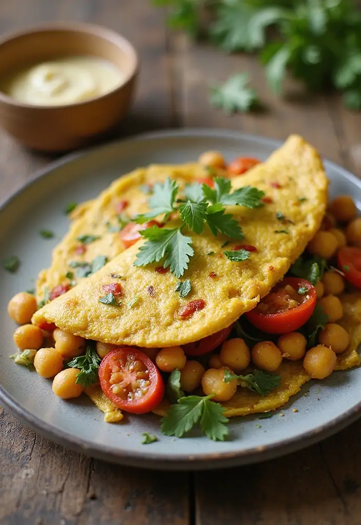 30 Protein-Packed Dairy Free Egg Recipes You’ll Love for Breakfast - 1. Vegan Chickpea Omelette