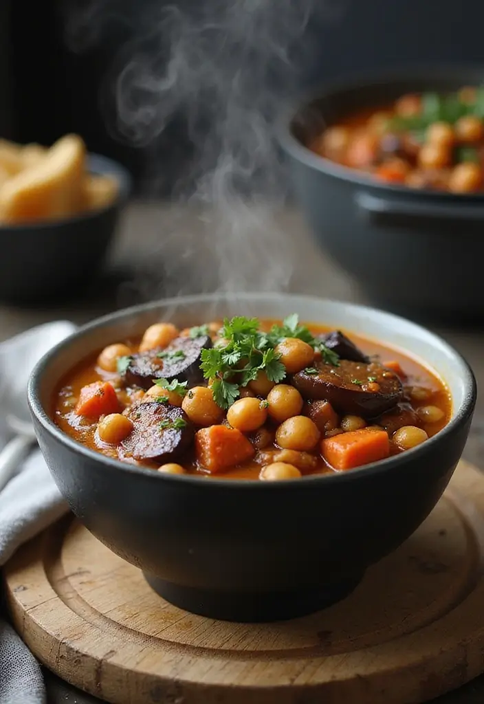 30 Protein-Packed Dairy Free Egg Recipes You’ll Love for Breakfast - 20. Eggplant and Chickpea Stew