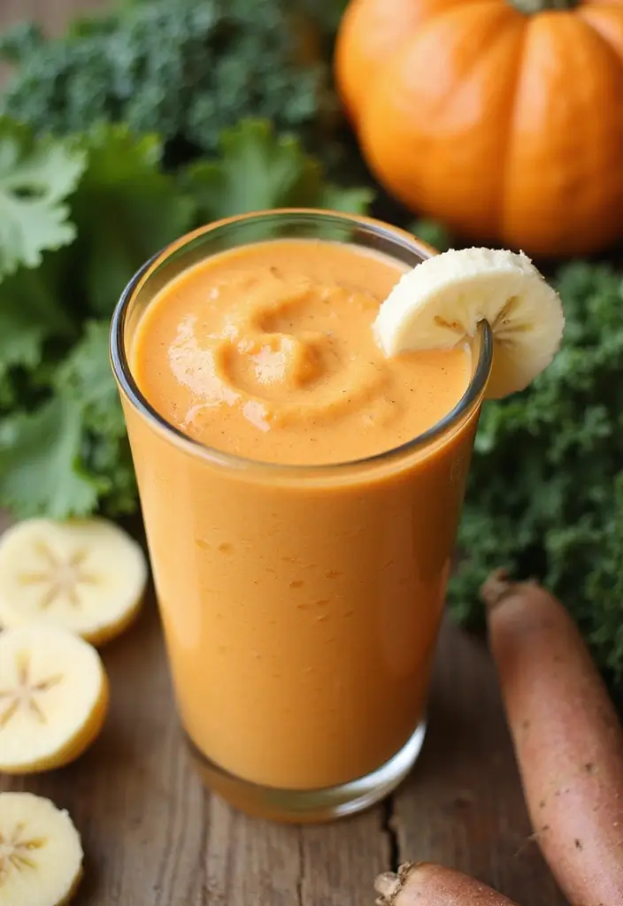 30 Protein-Packed Dairy Free Egg Recipes You’ll Love for Breakfast - 28. Sweet Potato and Kale Smoothie