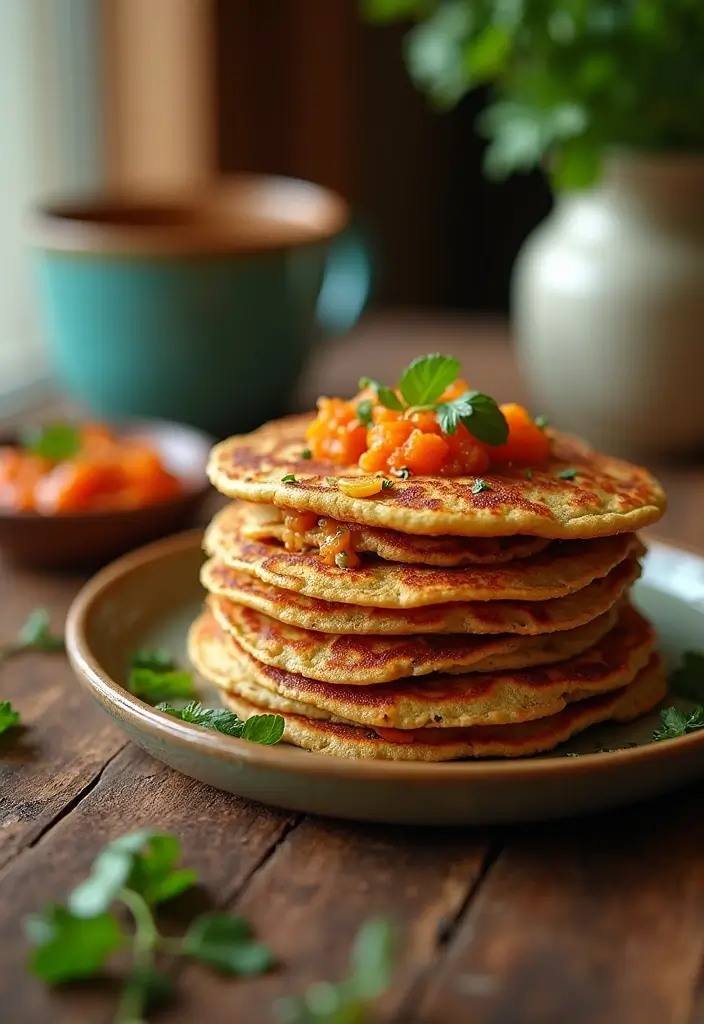 30 Protein-Packed Dairy Free Egg Recipes You’ll Love for Breakfast - 29. Spiced Lentil Pancakes