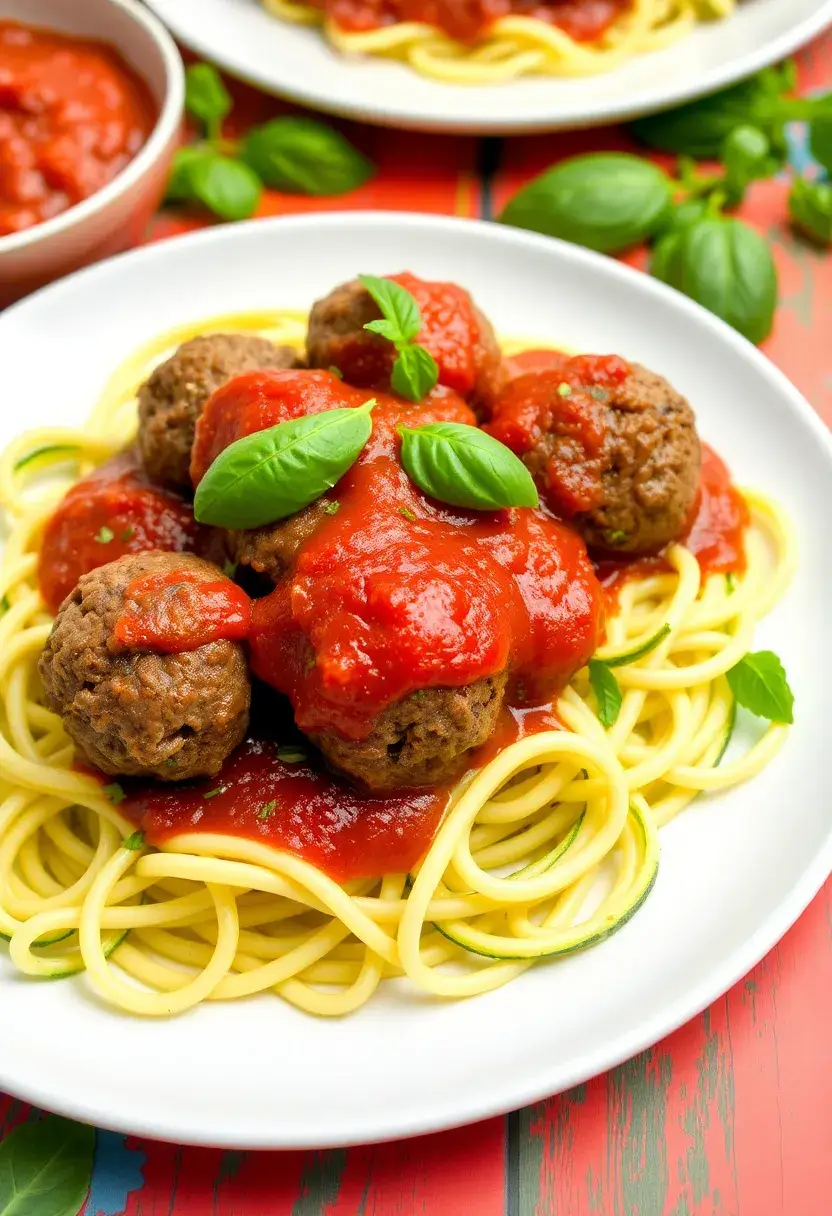 30 Savory Dairy Free Ground Beef Recipes for Easy Meals - 13. Beef Meatballs with Zucchini Noodles